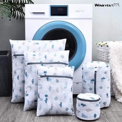 Set 5 túi lưới giặt đồ họa tiết bảo vệ quần áo cao cấp nhiều cỡ [BH: NONE]