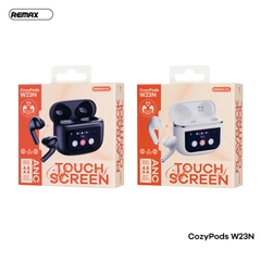 Tai nghe bluetooth REMAX Cozybuds  W23N chống ồn chủ động ANC, màn hình cảm ứng kiểu dáng Airpods True Wireless Bluetooth V5.4 chính hãng [BH 1 năm]