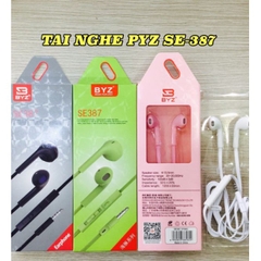 Tai nghe có dây 3.5 BYZ SE387 chính hãng [BH: 3 tháng]