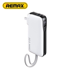Pin sạc nhanh 22.5w Remax RPP-35 10.000mAh dự phòng PD QC3.0 kèm cáp liền pin, ghim sạc ổ điện chính hãng [BH 1 năm]