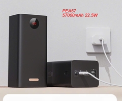 Pin sạc dự phòng ROMOSS PEA57 57000mAh sạc nhanh 22.5W kèm đèn led hiển thị phần trăm pin siêu đẹp