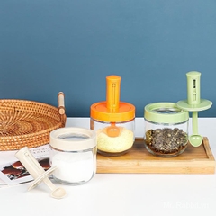 Lọ đựng gia vị kèm muỗng (có nút trượt kéo dài muỗng) P90 [BH: NONE]
