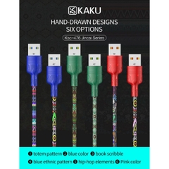 Cáp Sạc Nhanh 3.2A Samsung KAKU KSC-474 KAKUSIGA 1M ống dạng viên thuốc (usb ra micro) Chính Hãng [BH 6 tháng] / pktn sale
