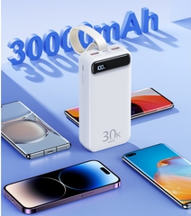 Pin sạc nhanh 22.5w Remax RPP-522 30.000mAh PD QC3.0 sạc dự phòng Chính Hãng [BH: 1 năm]