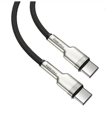 Cáp sạc nhanh PD 60w KAKU 685 2 đầu type C dây dù chính hãng [BH: 3 Tháng]