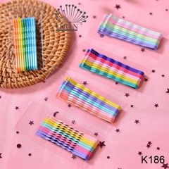Set 10 kẹp tăm hàn quốc nhiều màu cho bé- A312 [BH: NONE] / pktn sale