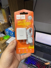 Bộ sạc nhanh HOCO C73 Type C (cóc 2 cổng usb) chính hãng [BH: 1 năm]