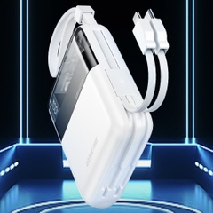 Pin sạc nhanh 22.5w Wekome WP-309 10.000mAh kèm cáp liền pin PD QC3.0 dự phòng chính hãng [BH 1 năm]
