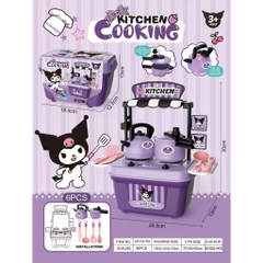 Bộ đồ chơi làm bếp Kuromi Kitchen Cooking  6 món [BH: None]