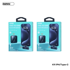 Micro thu âm không dây live stream Remax K11 Type C 200mAh DSP+ANC chính hãng [BH 1 năm]