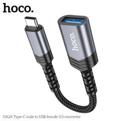 Jack chuyển đổi HOCO UA24 Type-C ra USB OTG chính hãng [BH 1 năm]
