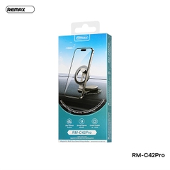 Giá đỡ điện thoại REMAX RM-C42 PRO trên xe hơi. hít nam châm (gắn taplo hoặc kính lái ô tô) chính hãng