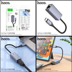 Jack chuyển, cáp chuyển HOCO UA37 Type-C ra Lan Ethernet 1000Mpbs Adapter chính hãng [BH 1 năm]