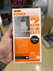 Pin sạc dự phòng sạc nhanh 120W SYC 151, dung lượng 10.000mAh có màn hình hiển thị % pin kèm 2 dây cáp liền thân [BH: 1 Năm]