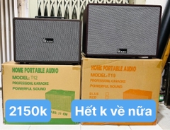 Loa kéo di động T12 loa 1 Bass 20cm thùng gỗ kèm 2 micro vỏ nhôm UHF siêu hút không dây hát karaoke siêu hay [Nặng 9kg: 390x315x595]  [BH 6 tháng]