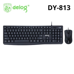 Combo bàn phím chuột có dây DEIOG DY-813 mẫu văn phòng siêu đẹp chính hãng [BH 1 Năm]