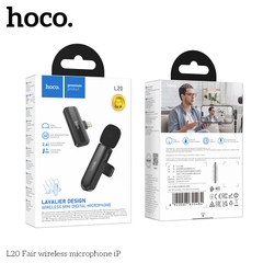 Micro thu âm không dây HOCO L20 Iphone Micro thu âm livestream cho điện thoại Iphone