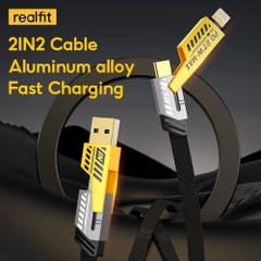 Cáp sạc nhanh PD27W 4in1 (Tray, ko thương hiệu) Usb ra Lightning  (a-l)+ Type C (a-c);  Type C ra Type C (c-c)+ Lightning (c-l) [BH: 3 THÁNG]