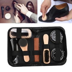 Bộ dụng cụ vệ sinh giày 7 món kèm hộp đựng tiện lợi - (xi mút đánh giày) [BH: NONE]