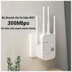 Kích sóng wifi 4 râu hộp giấy [BH: 1 tháng]