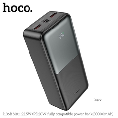 Pin sạc nhanh 22.5w HOCO J136B 30.000mAh dự phòng màn hình LED chính hãng [BH 1 Năm]