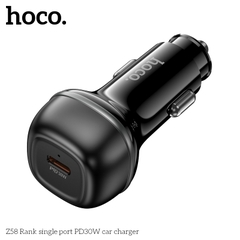 Cóc sạc nhanh xe hơi ô tô 30w HOCO Z58 Rank 1 cổng Type C chính hãng [BH 1 năm]