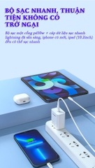 Bộ sạc nhanh 30w PISEN TS-C160 / C179 (c-l) kèm cáp pd type c ra iphone lightning 20w chính hãng [BH 6 tháng]