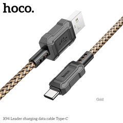 Cáp sạc truyền dữ liệu Hoco X94 cổng USB ra Type C 3A dài 1M chính hãng [BH 1 NĂM]