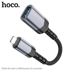 Jack chuyển đổi HOCO UA24 iPhone Lightning ra USB OTG chính hãng [BH 1 năm]