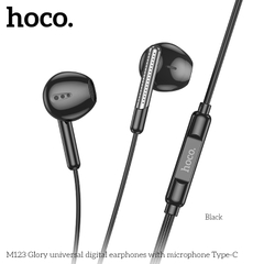 Tai nghe có dây type-c HOCO M123 chui Type C có Mic chính hãng [BH 1 năm]