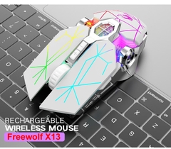 Chuột không dây Gaming Freewolf X13 sử dụng pin sạc có đèn led bluetooth 4.0 [BH: 12 Tháng]