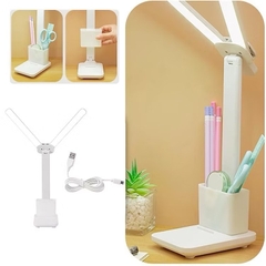 Đèn học 3in1 kiêm hộp bút, giá đỡ điện thoại đèn bàn chống cận 2 LED riêng biệt tiện lợi [BH: 1 TUẦN] 1l1a9