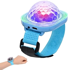 Đèn led vũ trường cảm ứng nhạc, pin sạc, có dây đeo kèm hít tường / kính kiếng xe hơi ô tô, trang trí, sinh nhật [BH: 1 TUẦN]