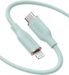 Cáp sạc nhanh Anker PowerLine III Flow 8663 SERIES 6 dài 1.8m dây silicon Type C ra Lightning iPhone (c-l) chính hãng - màu sắc tùy lô [BH: 1 NĂM]