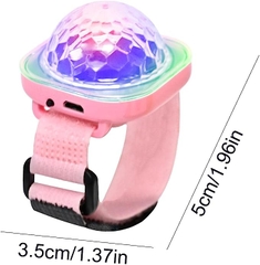 Đèn led vũ trường cảm ứng nhạc, pin sạc, có dây đeo kèm hít tường / kính kiếng xe hơi ô tô, trang trí, sinh nhật [BH: 1 TUẦN]