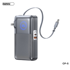 Pin sạc nhanh 35w REMAX CP-5 10.000mAh dự phòng kèm cáp liền pin chính hãng [BH 1 năm]