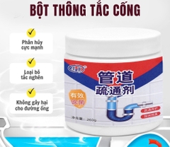 Hủ bột thông tắc cống 260Gr hương Chanh, Bạc Hà
