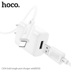 Bộ sạc 12w HOCO C134 cáp USB ra iPhone Lighting chính hãng [BH 1 Năm]