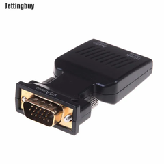 Cáp chuyển, box chuyển đổi VGA ra HDMI (có audio) hộp giấy full HD Converter [BH 3 tháng] / pktn sale