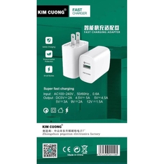 Cóc sạc nhanh 22W Kim Cương K902 5A (1 cổng usb QC4.0) chính hãng [BH 6 tháng]