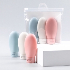 Combo 3 chai Silicon 60ml chiết dầu gội, sữa tắm, nước hoa du lịch tiện lợi [BH: NONE]