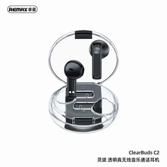 Tai nghe bluetooth REMAX CLEARBUDS C2 V5.3 TWS kiểu dáng airpods true wireless chính hãng [BH 1 năm]