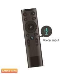 Chuột bay điều khiển giọng nói SANNY-MX5 sử dụng cho Smart TV, Android Box, PC, máy chiếu [BH 1 tháng]