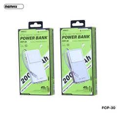 Pin sạc nhanh 45w REMAX FCP-30 20.000mAh dự phòng kèm cáp liền pin chính hãng [BH 1 năm]