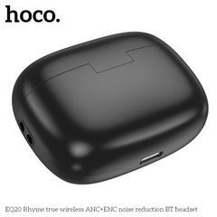 Tai nghe bluetooth giảm tiếng ồn HOCO EQ20 True Wireless V5.4 40mAh/400mAh ANC+ENC kiểu dáng airpods chính hãng [BH 1 NĂM]