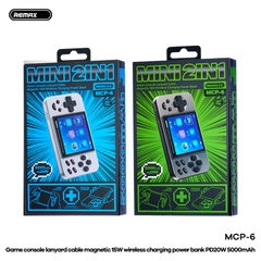 Pin sạc nhanh 30w không dây REMAX MCP-6 5.000mAh dự phòng kiêm máy chơi game chính hãng [BH 1 Năm]