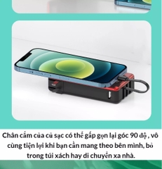 Pin sạc nhanh dự phòng XiPin T106 10.000mAh kèm cáp liền pin chính hãng [BH 6 tháng]