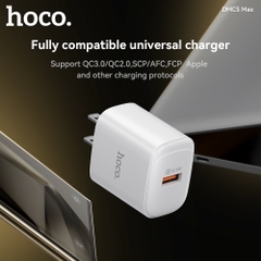 Bộ sạc nhanh 22.5w HOCO DMC5 Max cáp USB ra Type C chính hãng [BH 1 năm]