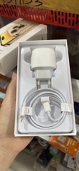 Bộ sạc nhanh 25W iPhone 11 12 13 HỘP GIẤY CỨNG VÀNG TRẮNG (Cóc 1 cổng EU chân tròn + Cáp Type C ra Lightning iPhone {c-l}) [BH: 3 THÁNG]