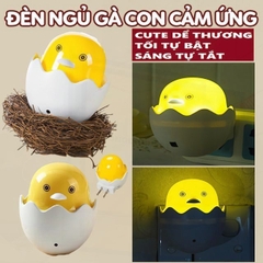 Đèn ngủ trứng gà cảm biến ánh sáng tự động sáng tối / pktn sale